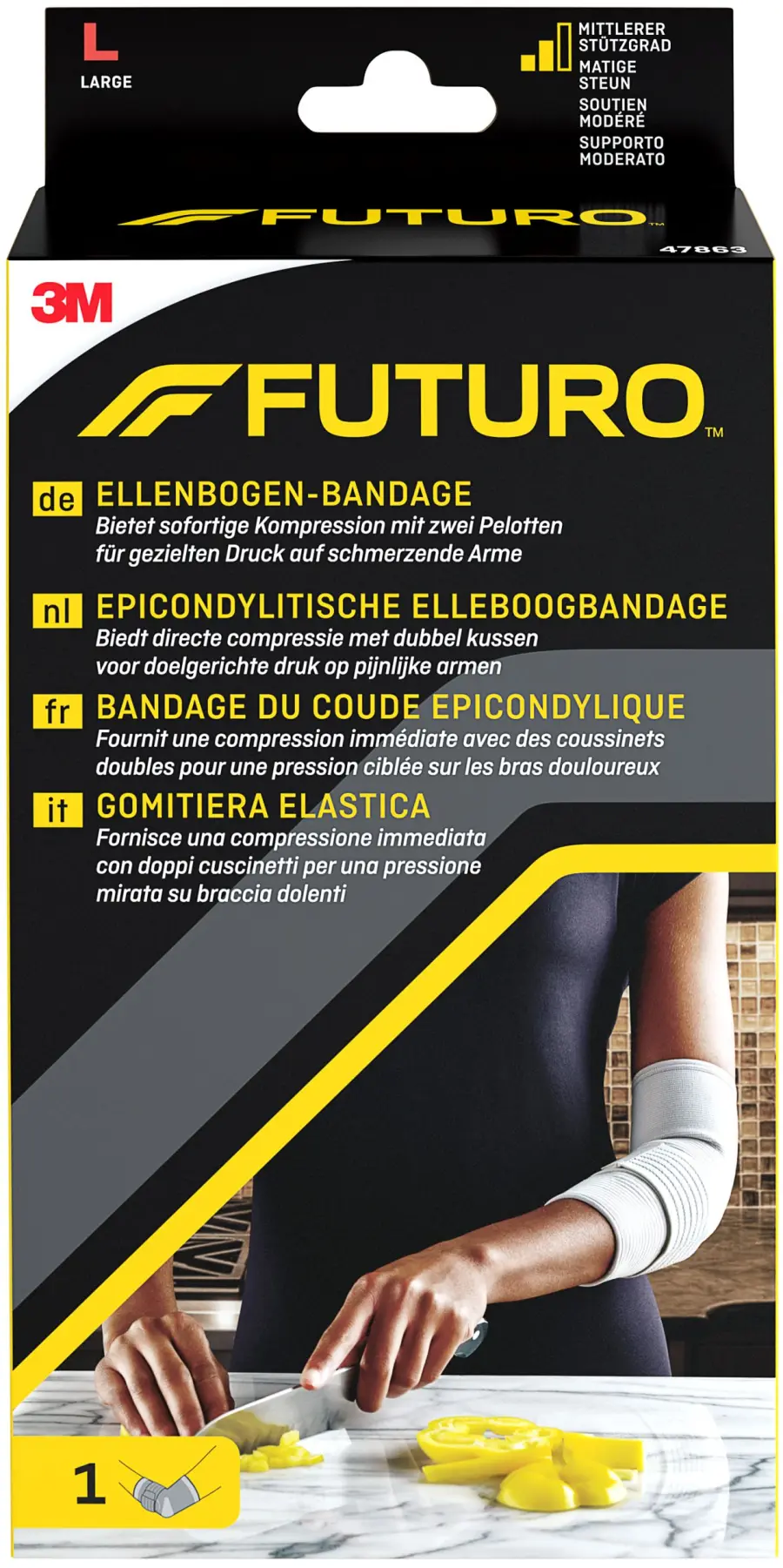 6158_3M FUTURO 47863 LOKETNI BANDAZ S EPIKONDYLARNI PASKOU VELIKOST L